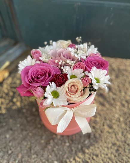 Bouquet of Mini composition in a box flowers delivered to Rudniy