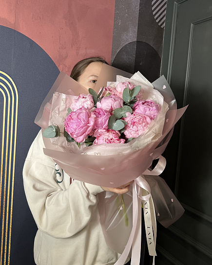 Bouquet of Pion S flowers delivered to Almaty