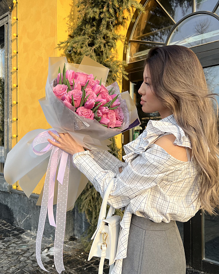 Bouquet of Spring flowers delivered to Almaty