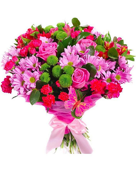 Bouquet of Emotion of summer flowers delivered to Astana