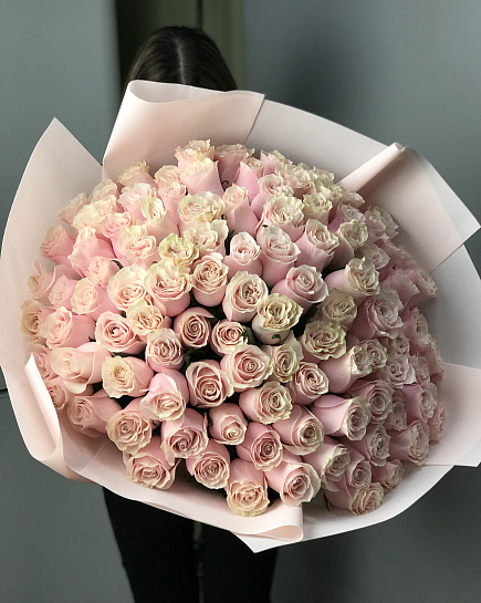 Bouquet of 101 Roses (color to the florist's taste) flowers delivered to Astana