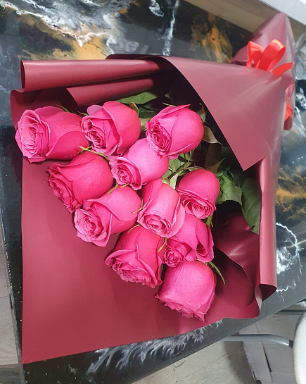 Bouquet of PINKIE PIE flowers delivered to Almaty