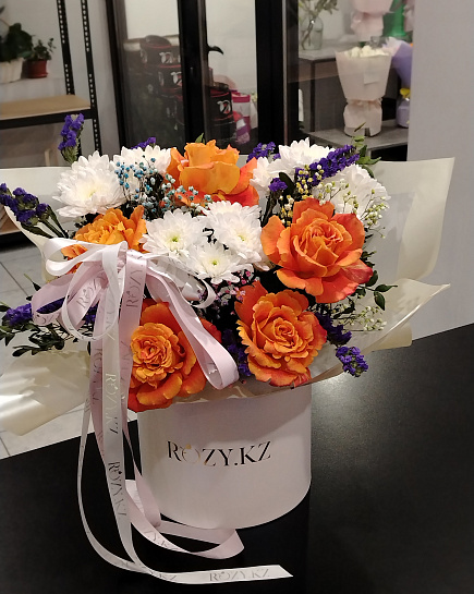 Bouquet of Box composition flowers delivered to Pavlodar