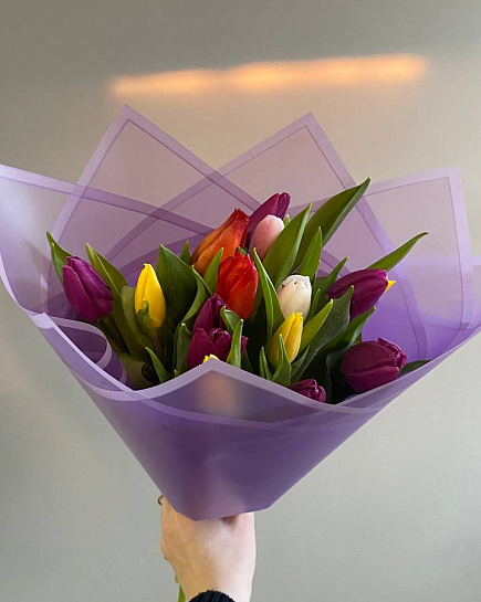 Bouquet of Crispy tulips flowers delivered to Pavlodar