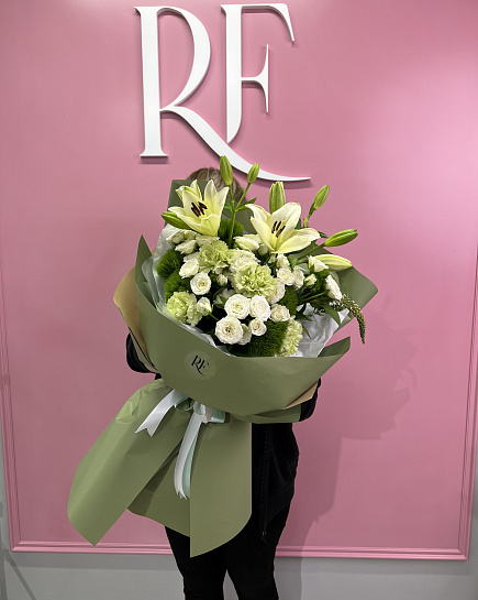 Bouquet of Bouquet of lilies and exotics flowers delivered to Aktobe
