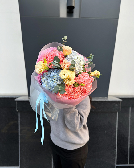 Bouquet of Stylish surprise flowers delivered to Shymkent