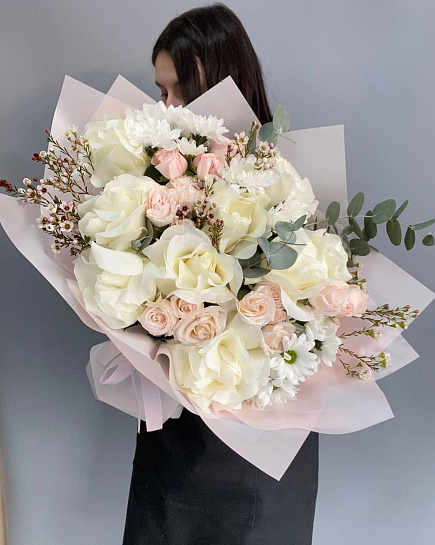 Bouquet of Delicate Bouquet With Pink Shades ❤ flowers delivered to Almaty