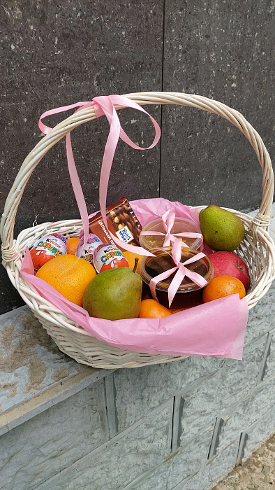 Set of fruits and sweets