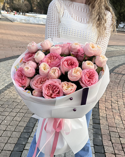 Bouquet of Marshmallow flowers delivered to Almaty