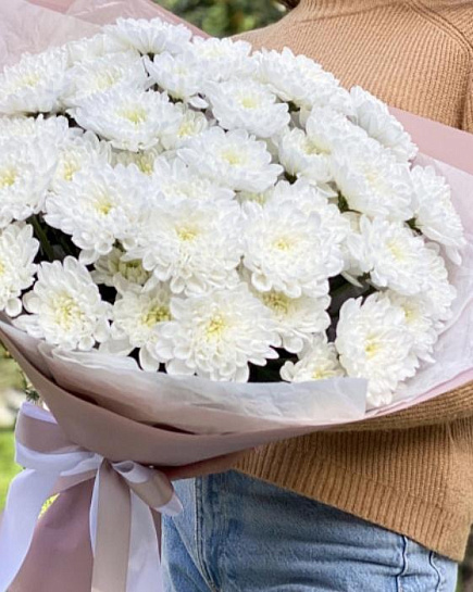 Bouquet of Delicate bouquet of Chrysanthemums flowers delivered to Almaty