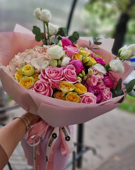 Bouquet of Pleasure flowers delivered to Almaty
