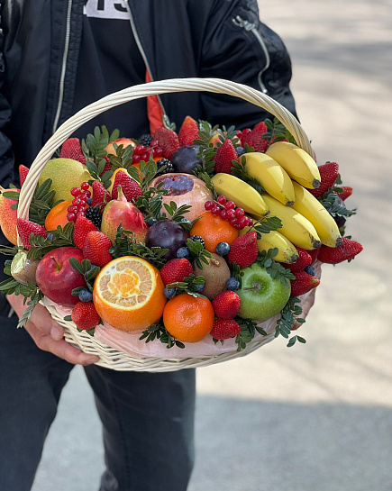 Bouquet of Fruit basket M flowers delivered to Almaty