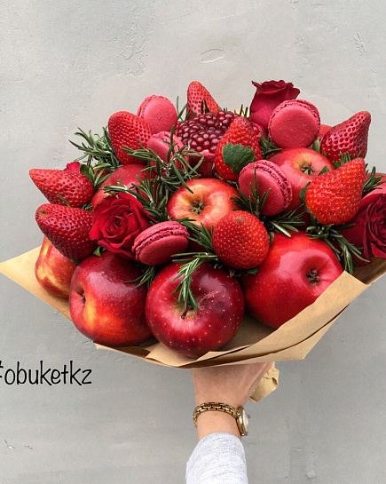 Bouquet of Super Red, size L flowers delivered to Almaty