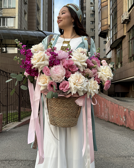 Bouquet of By Pione flowers delivered to Almaty