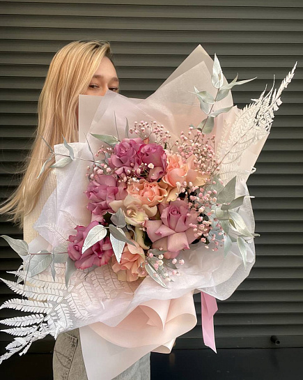 Bouquet of Delicate Mixed Bouquet ❤ flowers delivered to Almaty