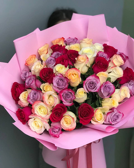 Bouquet of 101 mix flowers delivered to Uralsk
